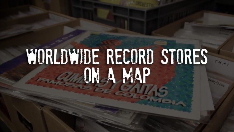 Worldwide Record Stores on a Map